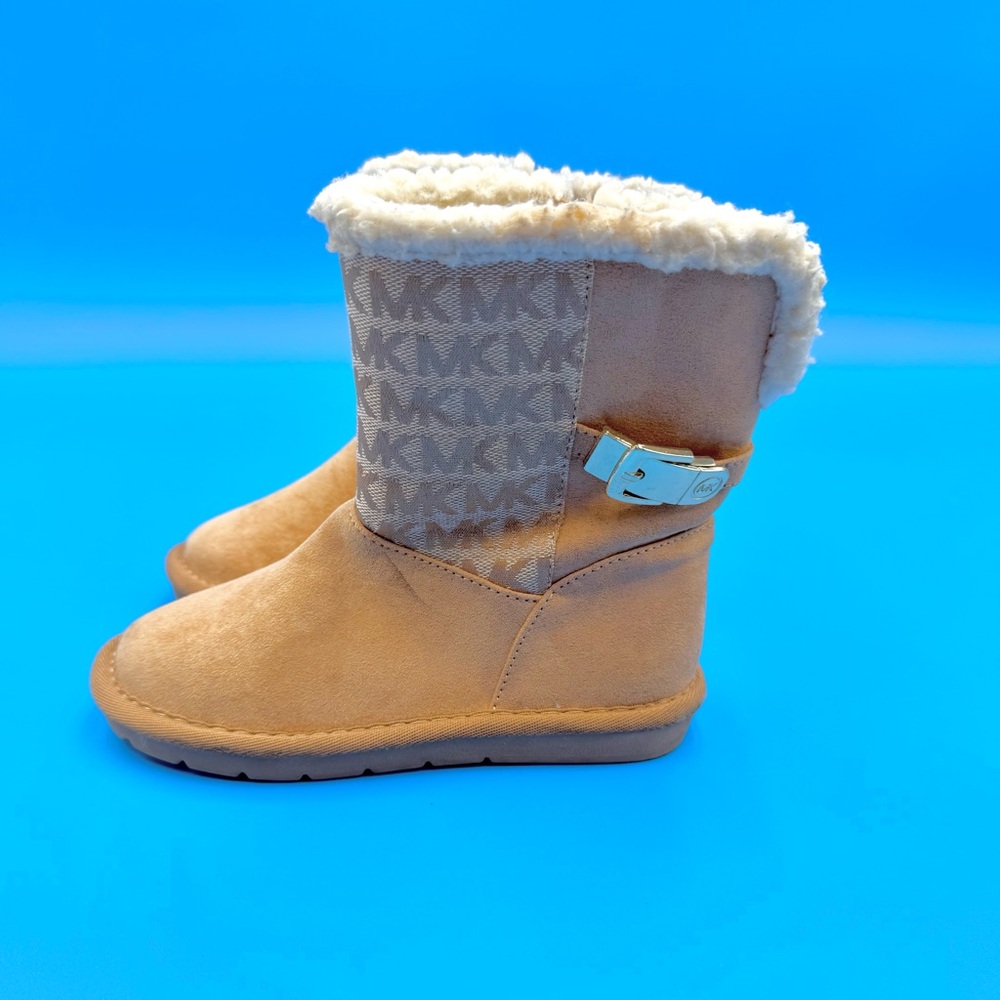 Michael Kors Brown Boots with Shearling and‎ Logo Detail